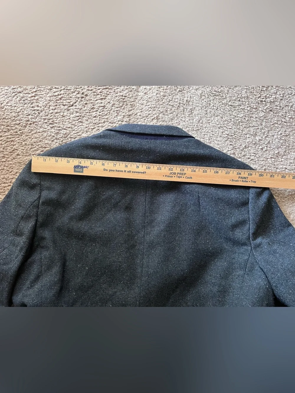 NWT Banana Republic Wool Blend Tailored Slim Fit Sport Coat Jacket 46R Charcoal